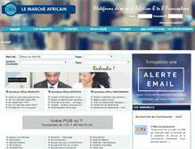 Tablet Screenshot of lemarcheafricain.com